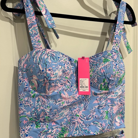 Lilly Pulitzer NWT Rosalie Set Peri Blue The Turtle Package Size 10 - Picture 3 of 7